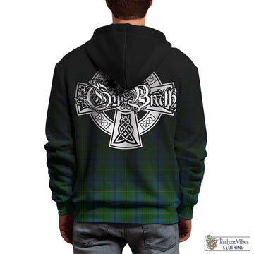 Johnstone (Johnston) Tartan Hoodie Featuring Alba Gu Brath Family Crest Celtic Inspired