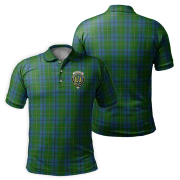 Johnstone (Johnston) Tartan Men's Polo Shirt with Family Crest