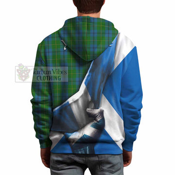 Johnstone (Johnston) Tartan Hoodie with Family Crest Scotland Patriotic Style