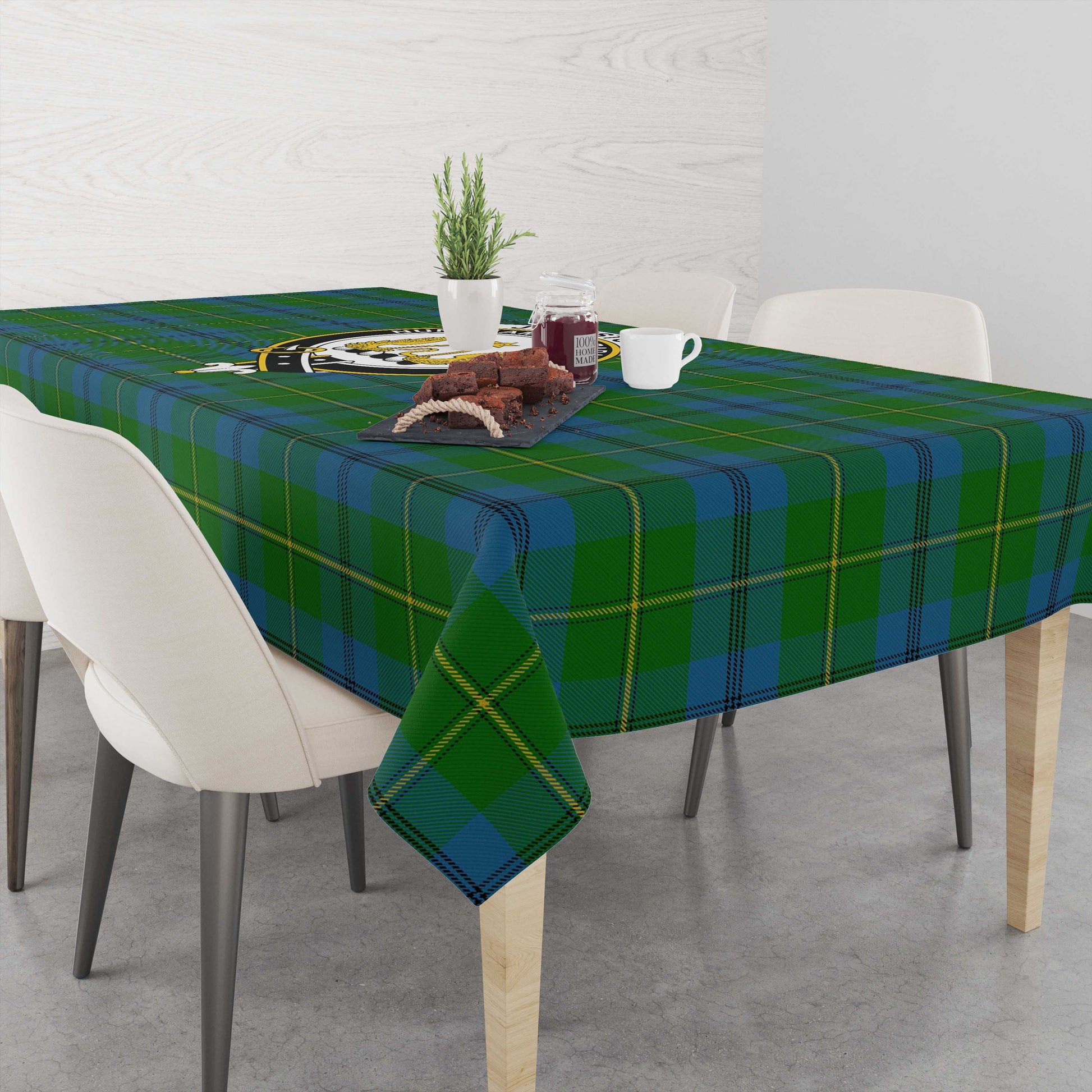 johnstone-johnston-tatan-tablecloth-with-family-crest