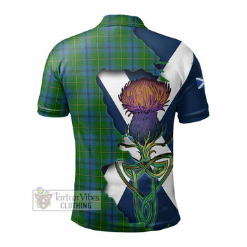 Johnstone (Johnston) Tartan Family Crest Polo Shirt Scottish Thistle Celtic Inspired - Tartan Vibes Clothing
