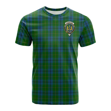 Johnstone Tartan T-Shirt with Family Crest