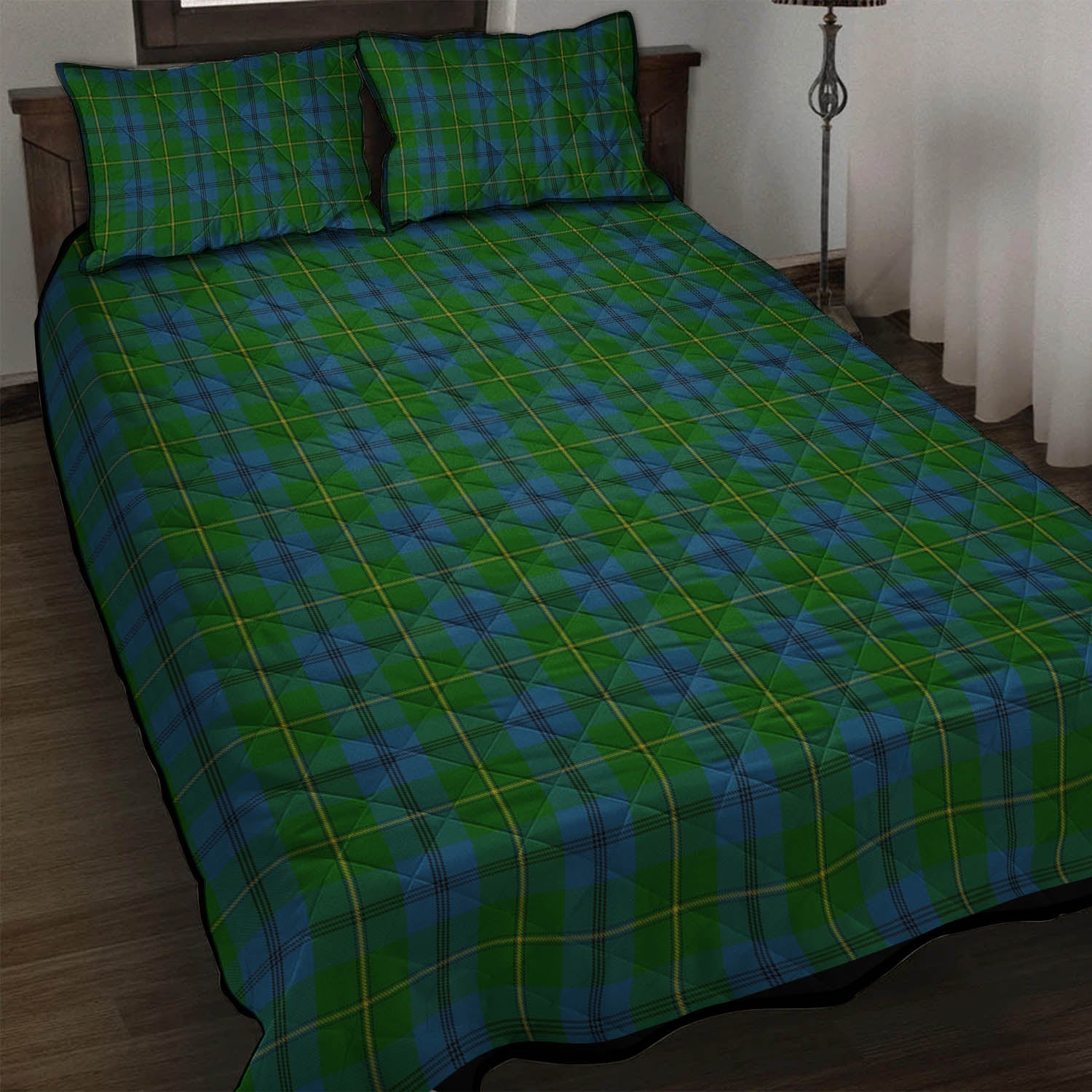 Johnstone (Johnston) Tartan Quilt Bed Set - Tartan Vibes Clothing