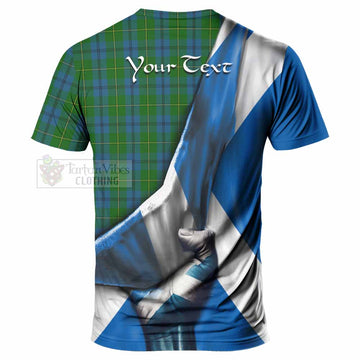 Johnstone (Johnston) Tartan T-Shirt with Family Crest Scotland Patriotic Style