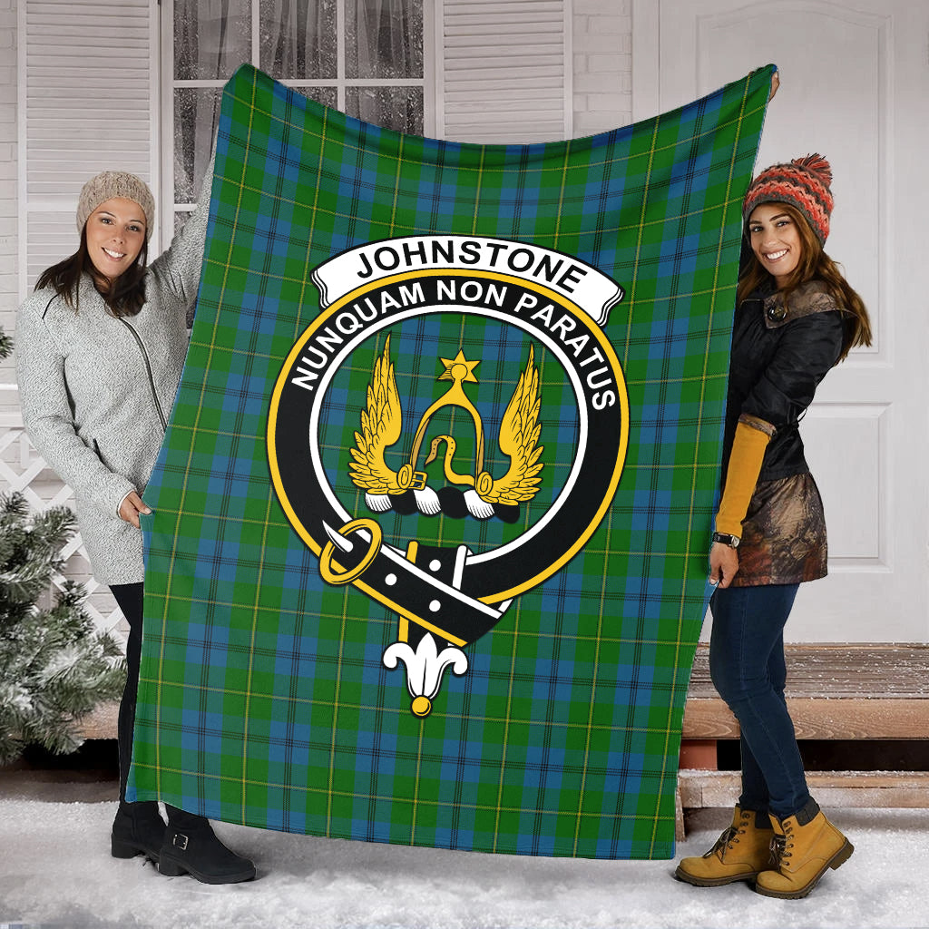 johnstone-johnston-tartab-blanket-with-family-crest