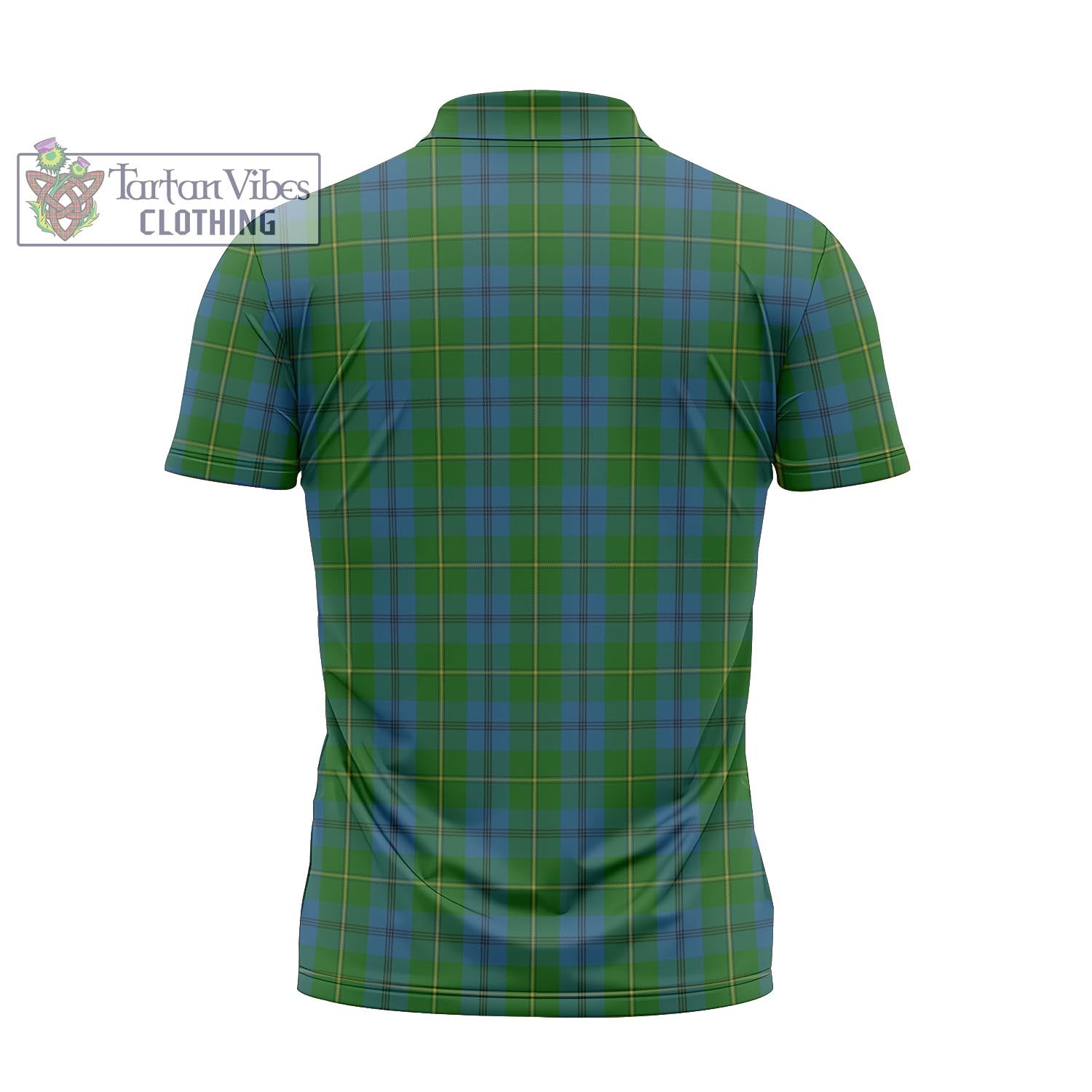 Tartan Vibes Clothing Johnstone-Johnston Tartan Zipper Polo Shirt