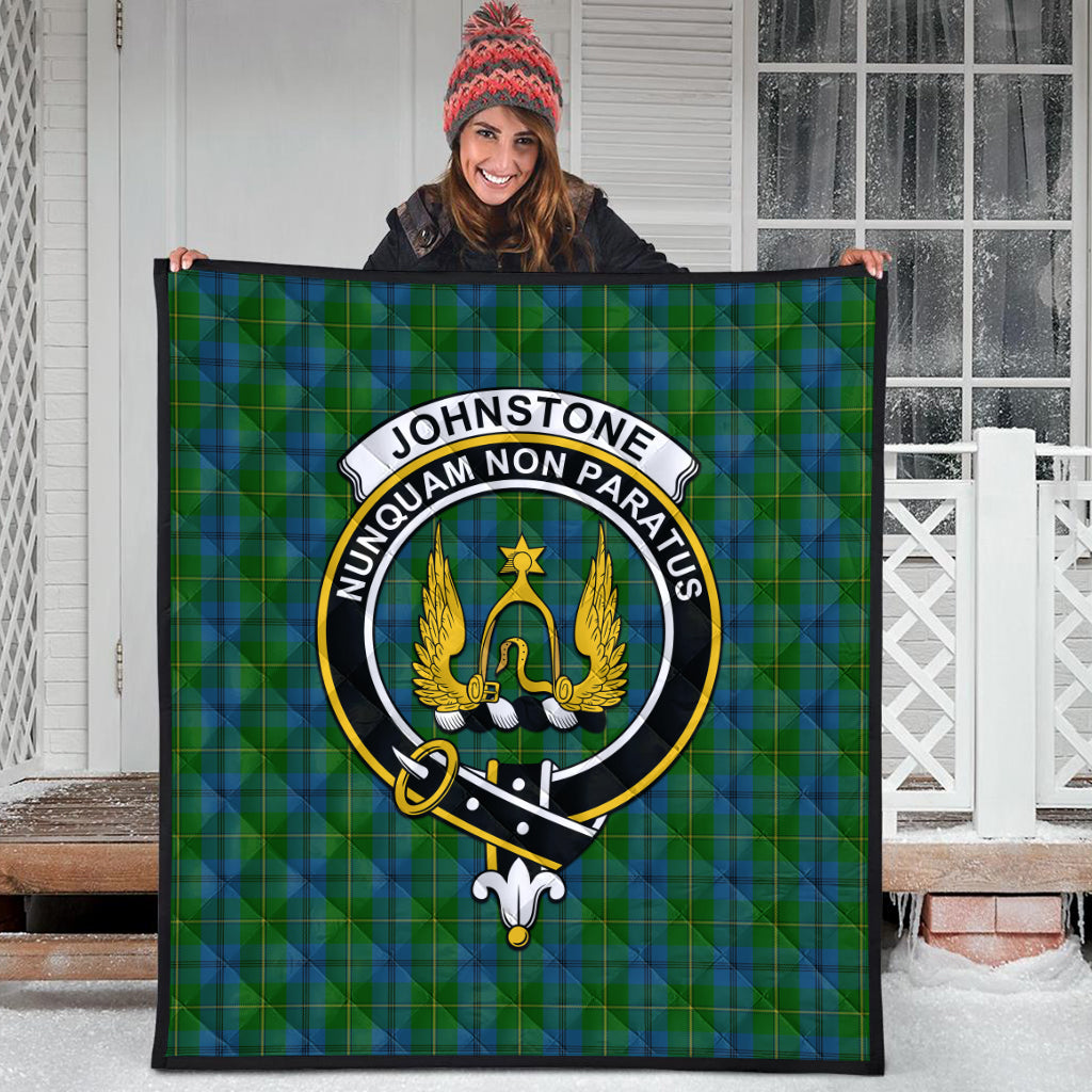 johnstone-johnston-tartan-quilt-with-family-crest