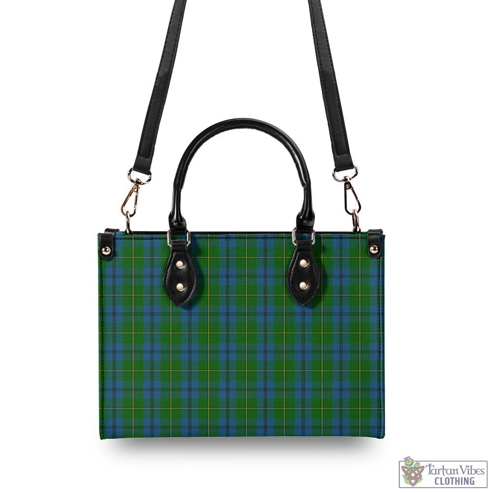 Tartan Vibes Clothing Johnstone-Johnston Tartan Luxury Leather Handbags