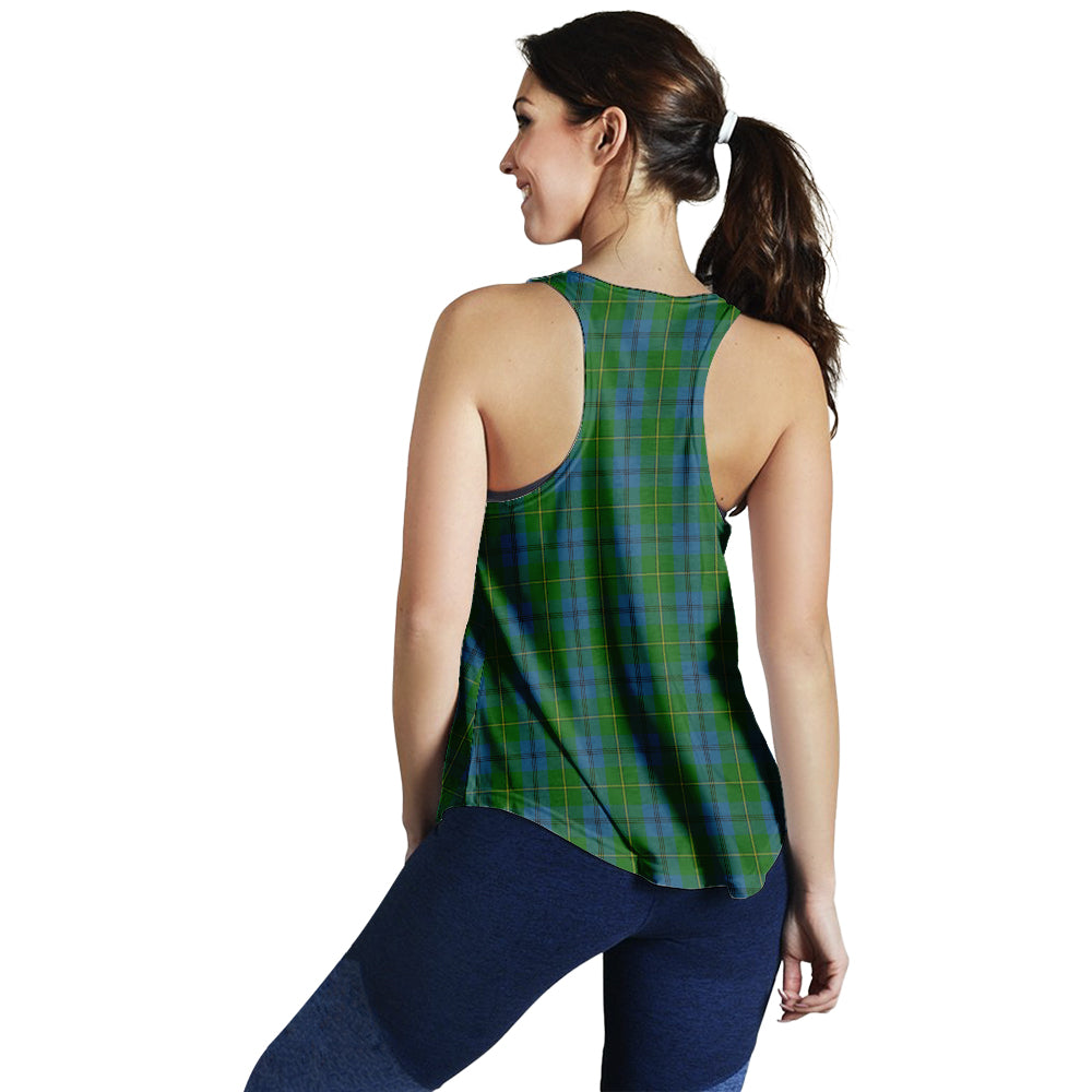 johnstone-johnston-tartan-women-racerback-tanks-with-family-crest