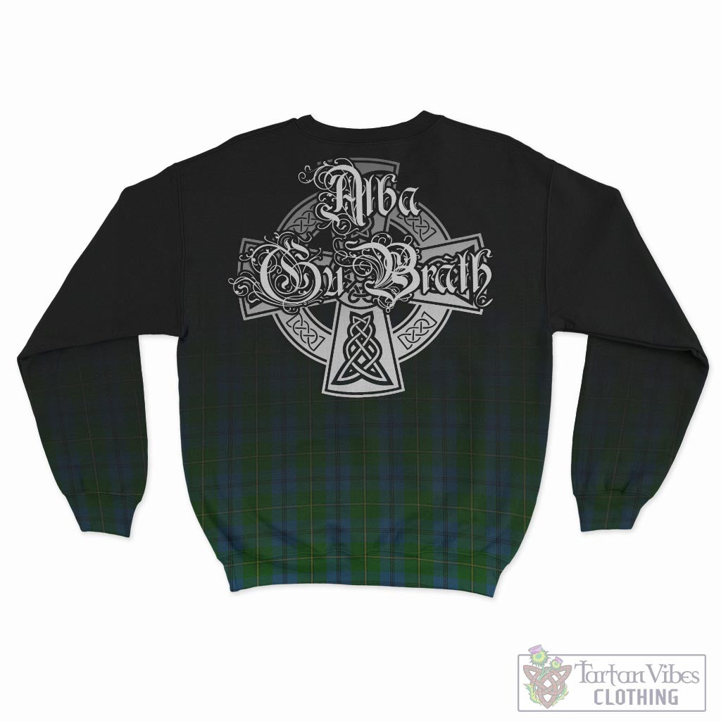 Johnstone (Johnston) Tartan Sweatshirt Featuring Alba Gu Brath Family Crest Celtic Inspired - Tartan Vibes Clothing
