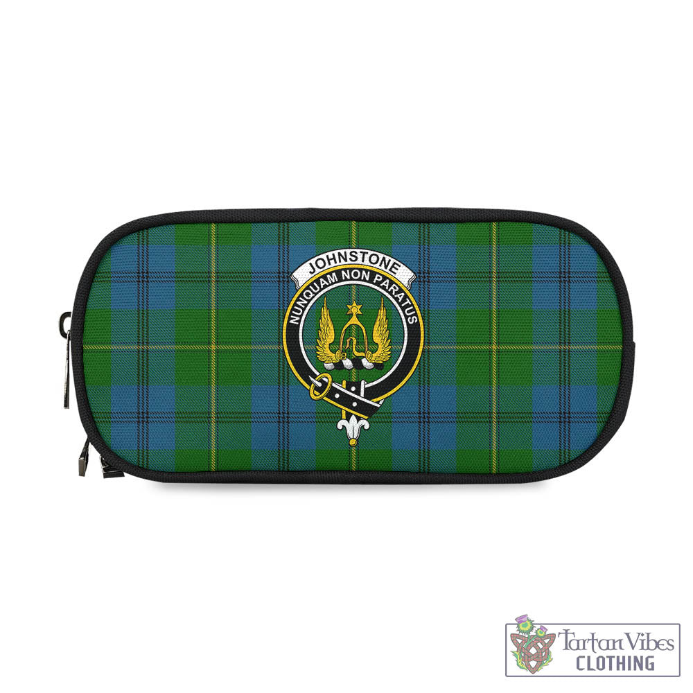 Tartan Vibes Clothing Johnstone-Johnston Tartan Pen and Pencil Case with Family Crest