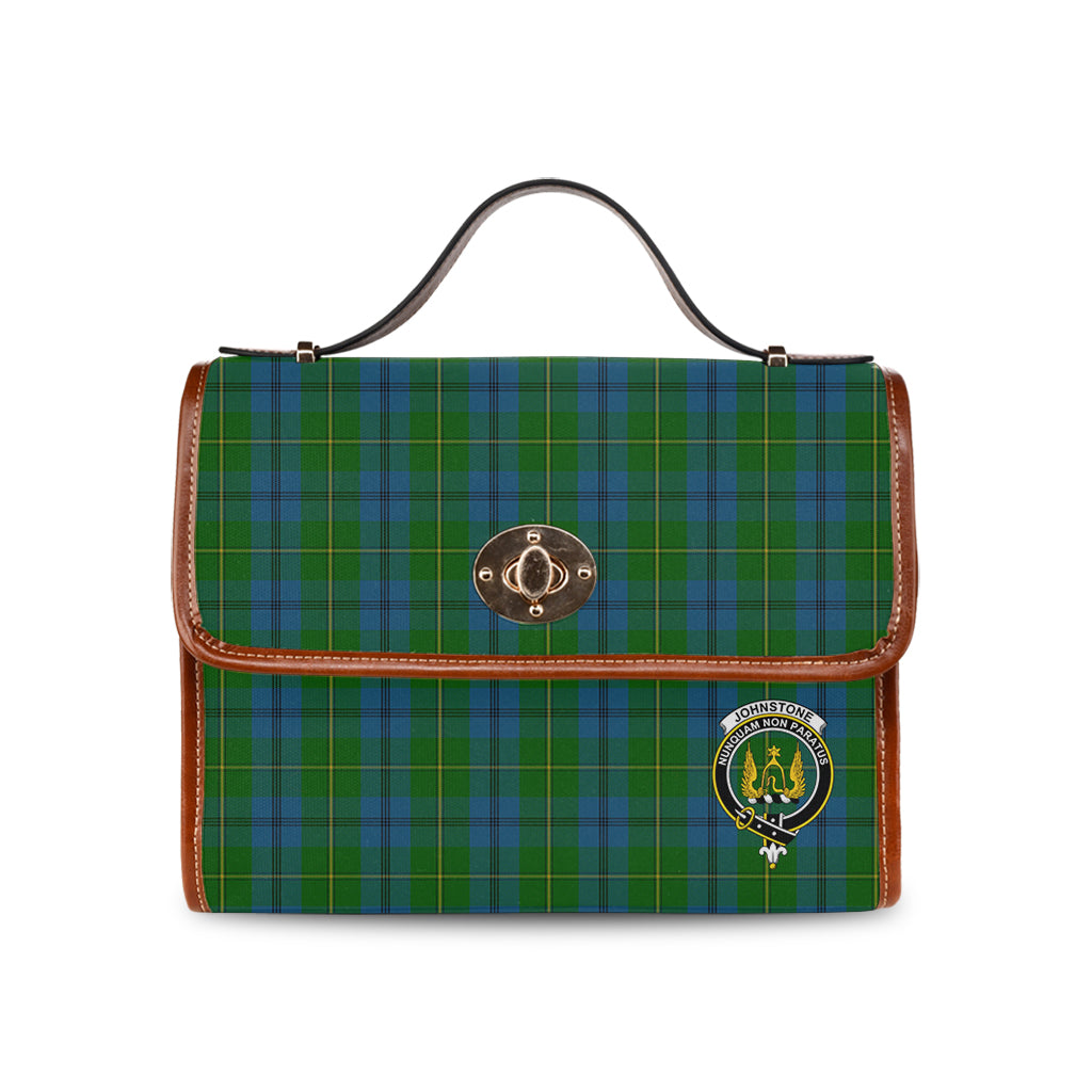 johnstone-johnston-tartan-leather-strap-waterproof-canvas-bag-with-family-crest