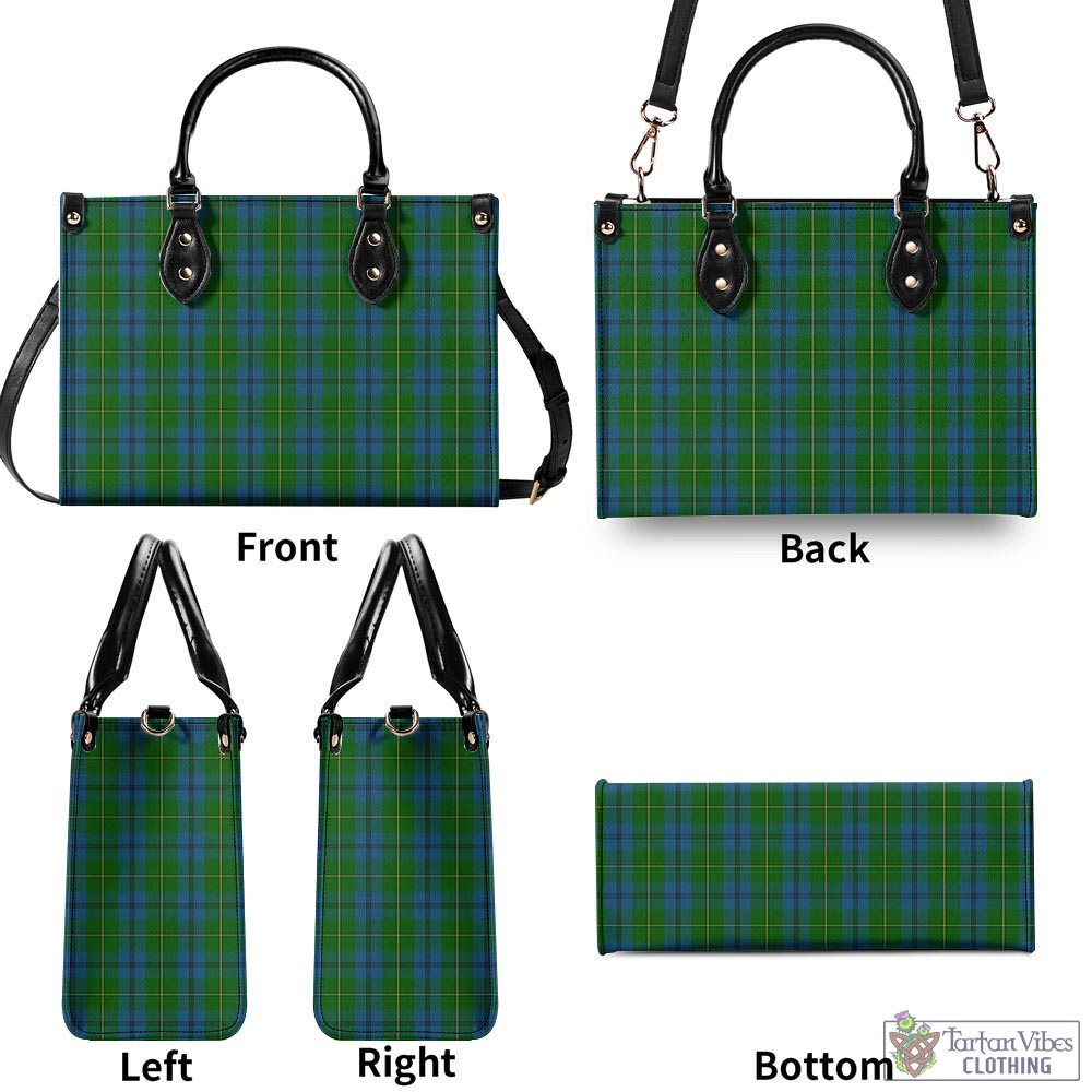 Tartan Vibes Clothing Johnstone-Johnston Tartan Luxury Leather Handbags