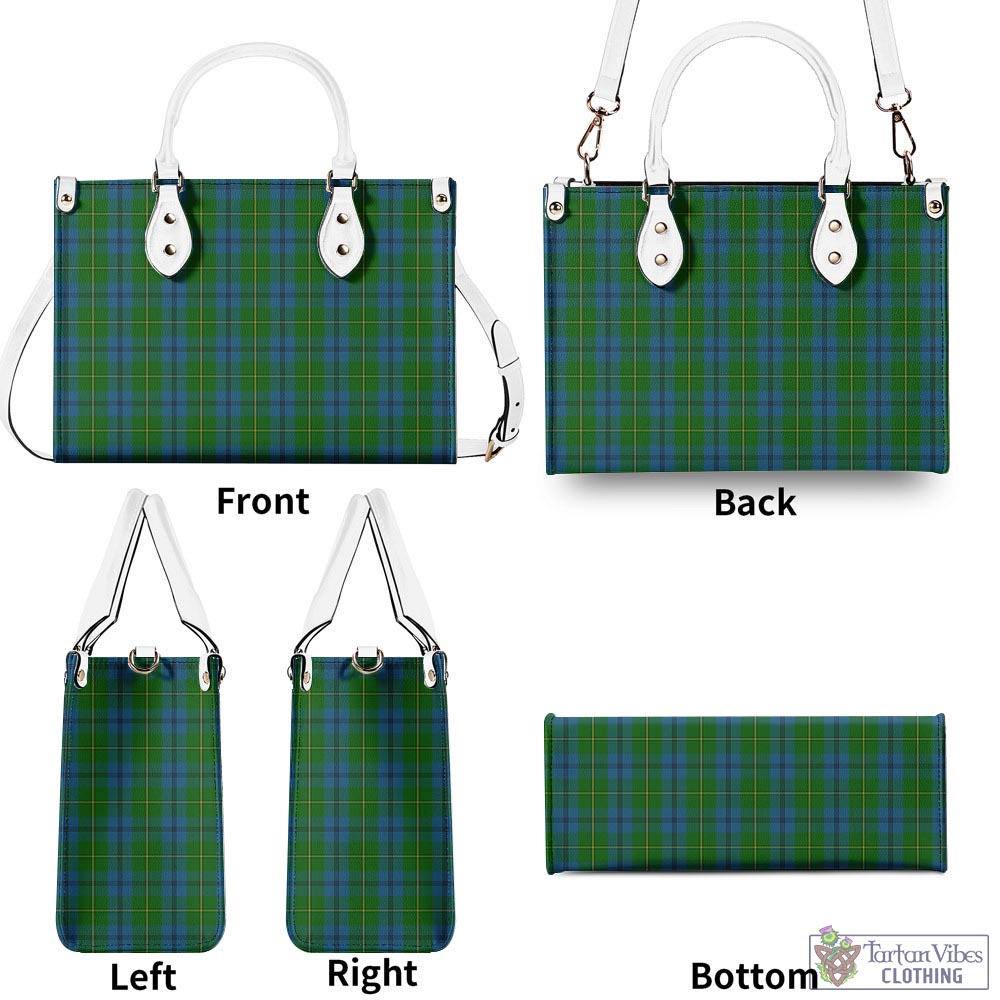 Tartan Vibes Clothing Johnstone-Johnston Tartan Luxury Leather Handbags