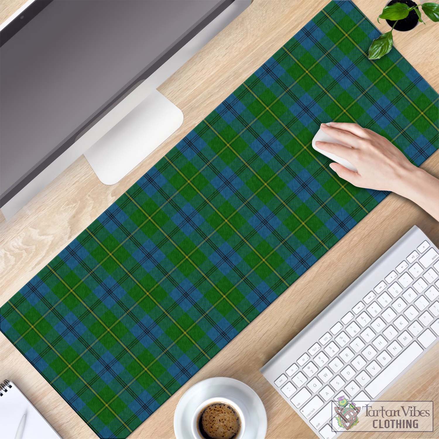 Tartan Vibes Clothing Johnstone-Johnston Tartan Mouse Pad