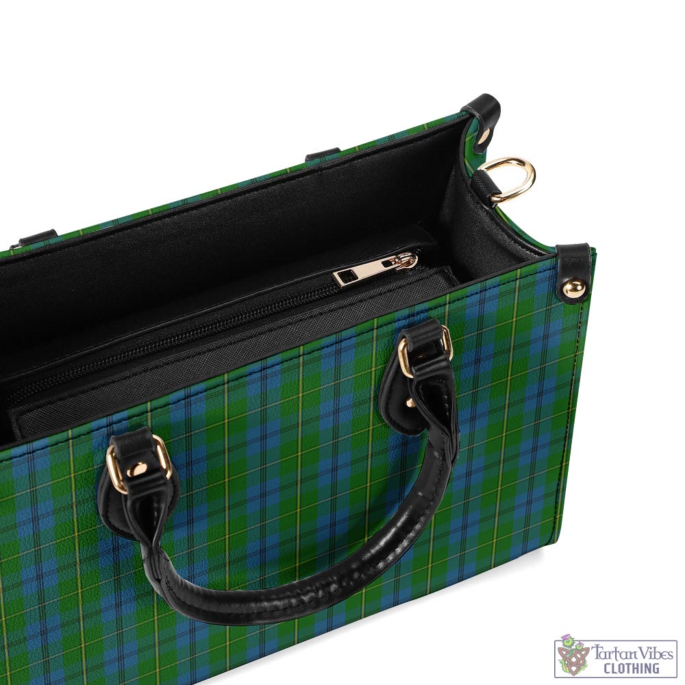 Tartan Vibes Clothing Johnstone-Johnston Tartan Luxury Leather Handbags