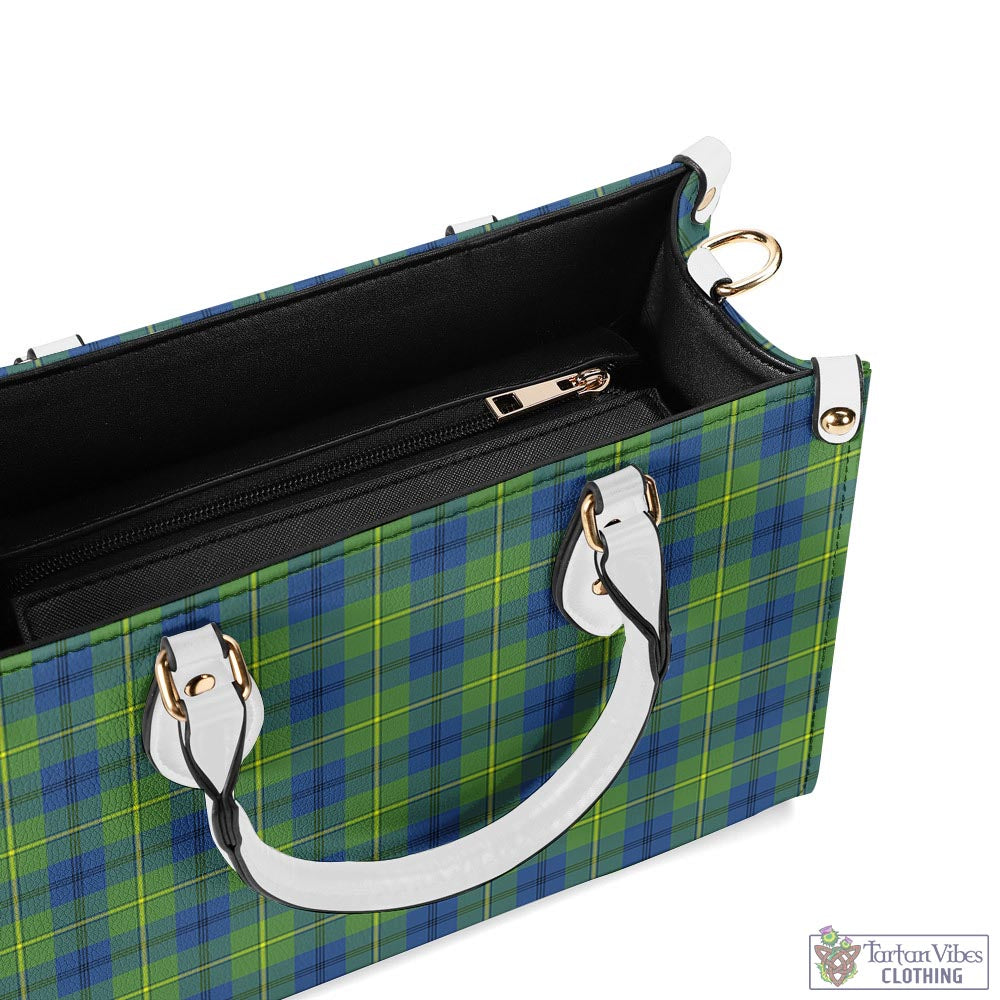 Tartan Vibes Clothing Johnstone-Johnston Ancient Tartan Luxury Leather Handbags