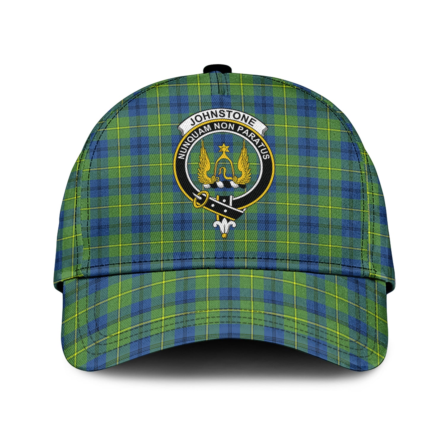 johnstone-johnston-ancient-tartan-classic-cap-with-family-crest