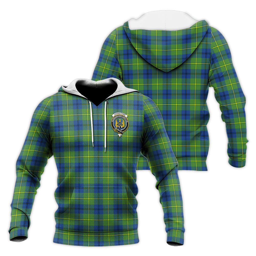 johnstone-johnston-ancient-tartan-knitted-hoodie-with-family-crest