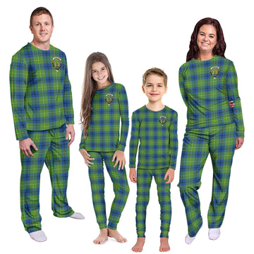 Johnstone Ancient Tartan Pajamas Family Set with Family Crest