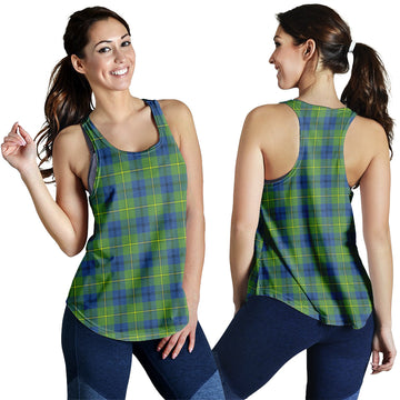 Johnstone Ancient Tartan Women Racerback Tanks