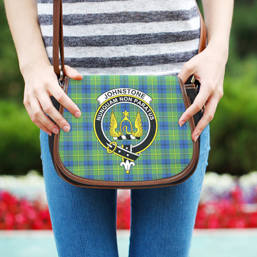 Johnstone Ancient Tartan Saddle Bag with Family Crest