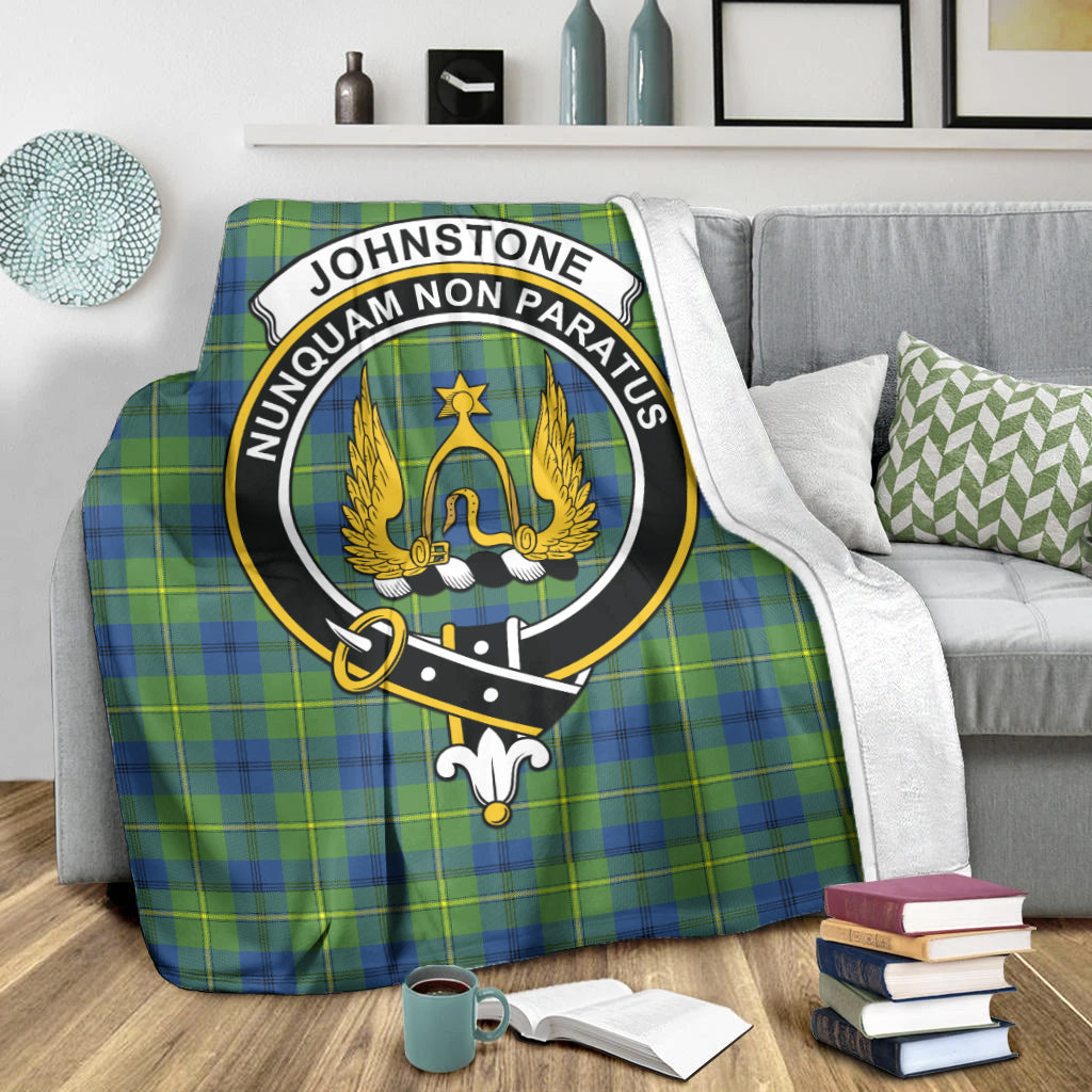 johnstone-johnston-ancient-tartab-blanket-with-family-crest