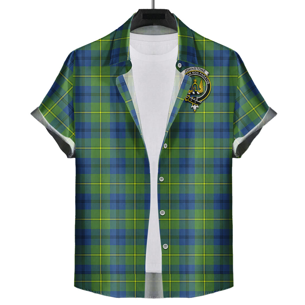 johnstone-johnston-ancient-tartan-short-sleeve-button-down-shirt-with-family-crest