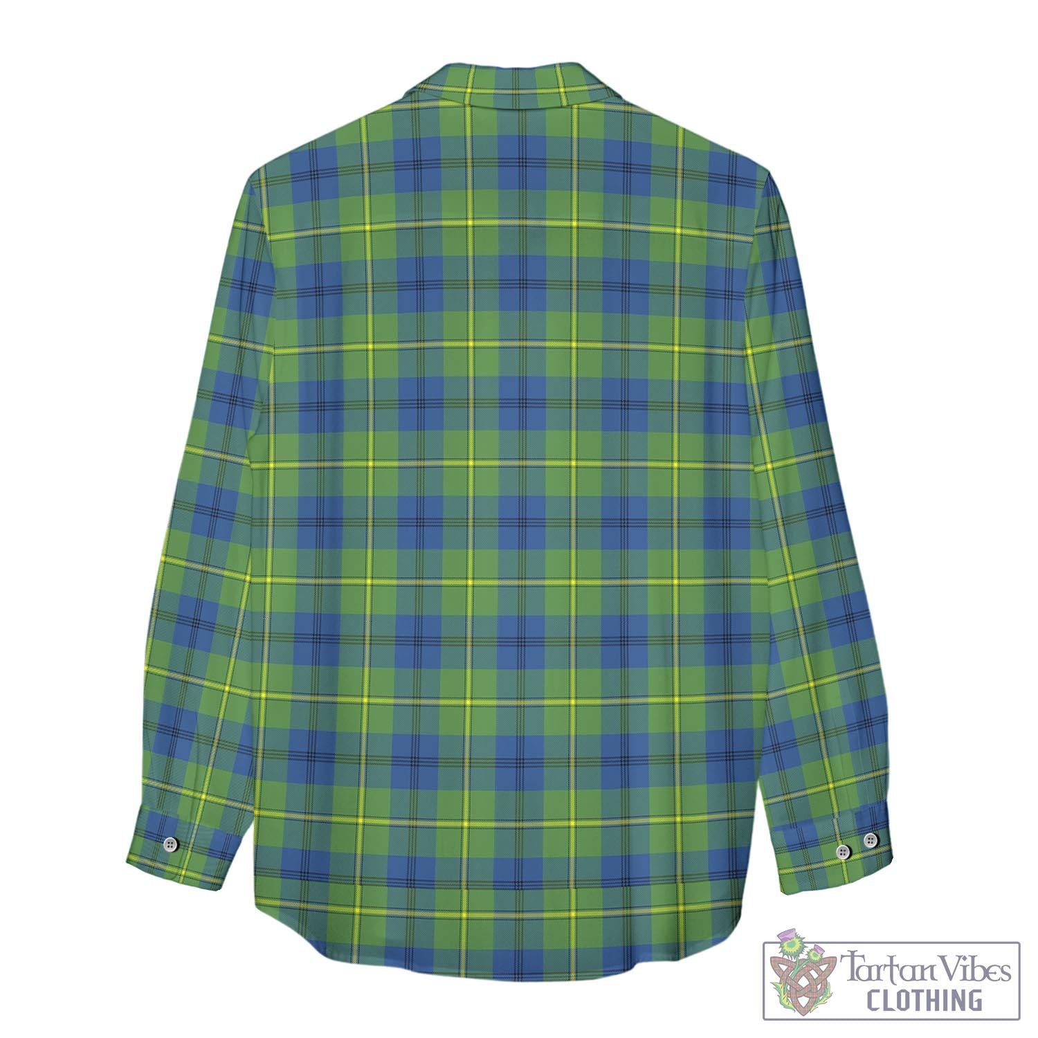 Tartan Vibes Clothing Johnstone-Johnston Ancient Tartan Womens Casual Shirt with Family Crest