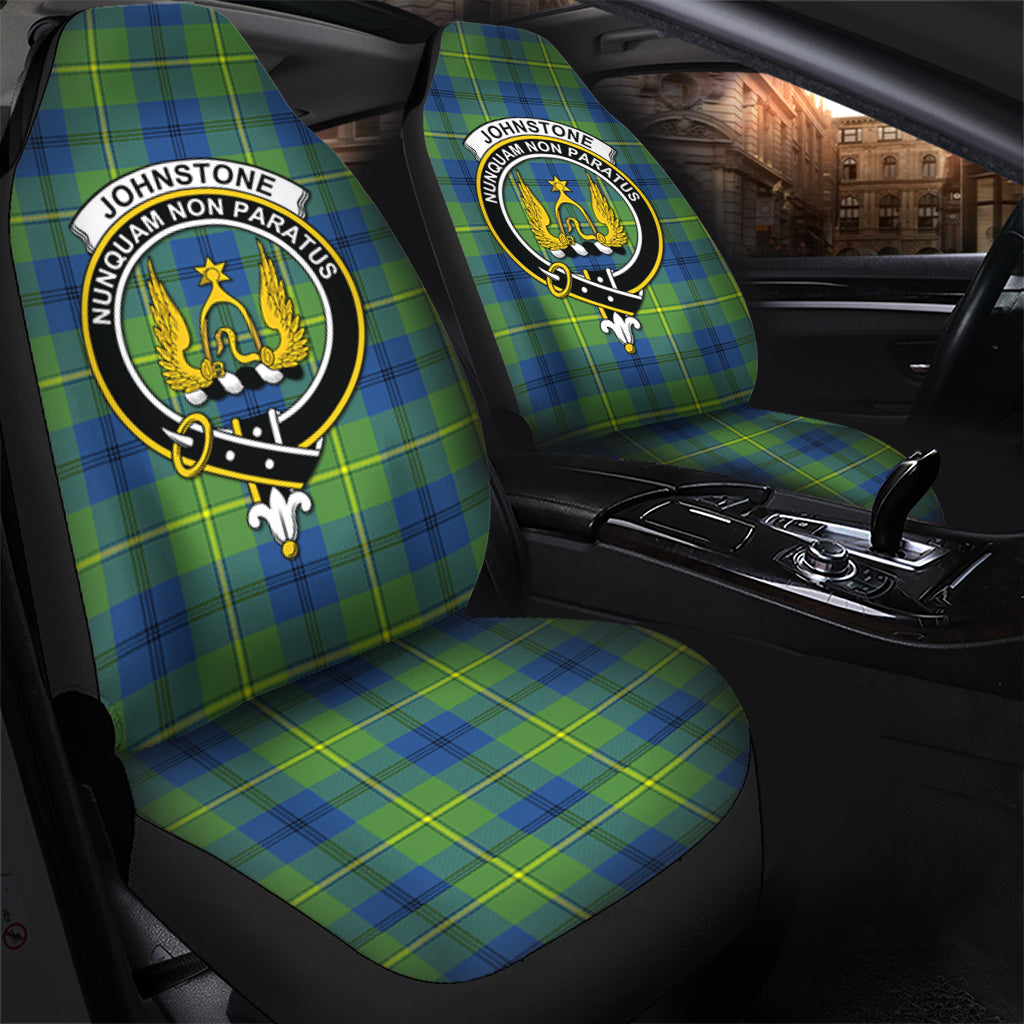 Johnstone-Johnston Ancient Tartan Car Seat Cover with Family Crest - Tartanvibesclothing