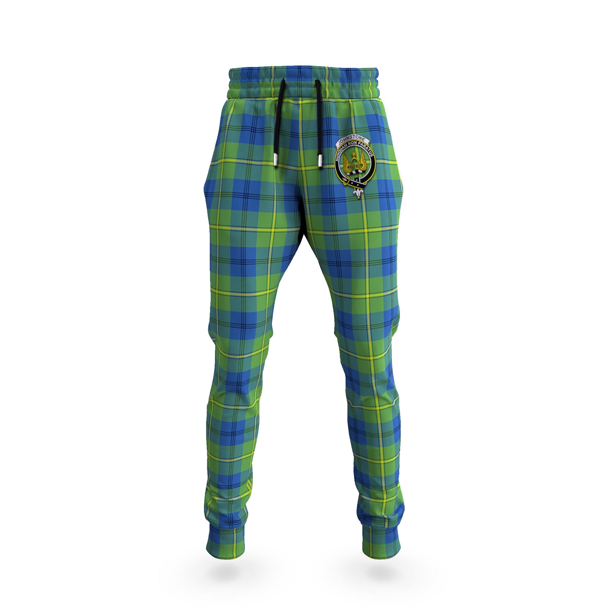 Johnstone Ancient Tartan Joggers Pants with Family Crest 5XL - Tartan Vibes Clothing