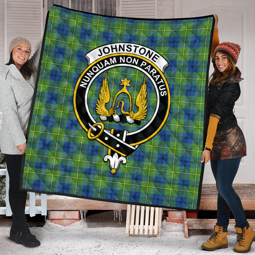 johnstone-johnston-ancient-tartan-quilt-with-family-crest