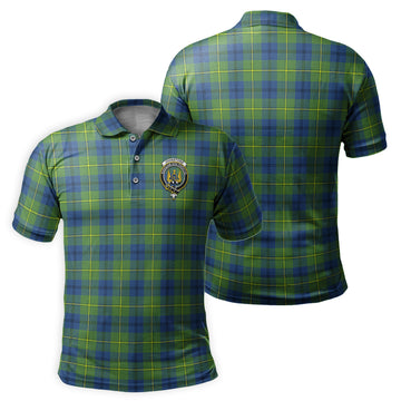 Johnstone Ancient Tartan Men's Polo Shirt with Family Crest