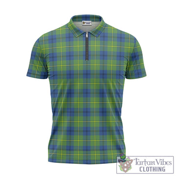 Johnstone Ancient Tartan Zipper Polo Shirt