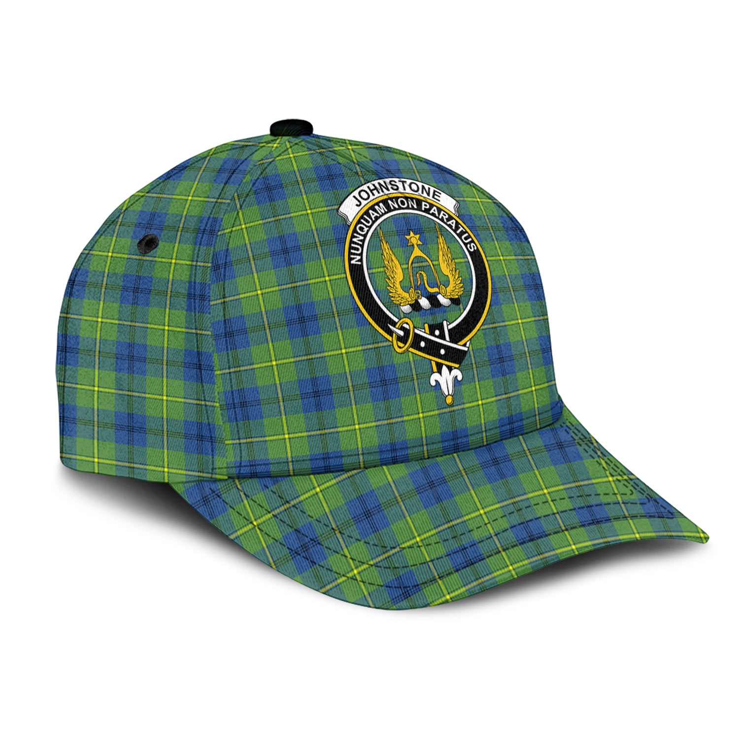 johnstone-johnston-ancient-tartan-classic-cap-with-family-crest