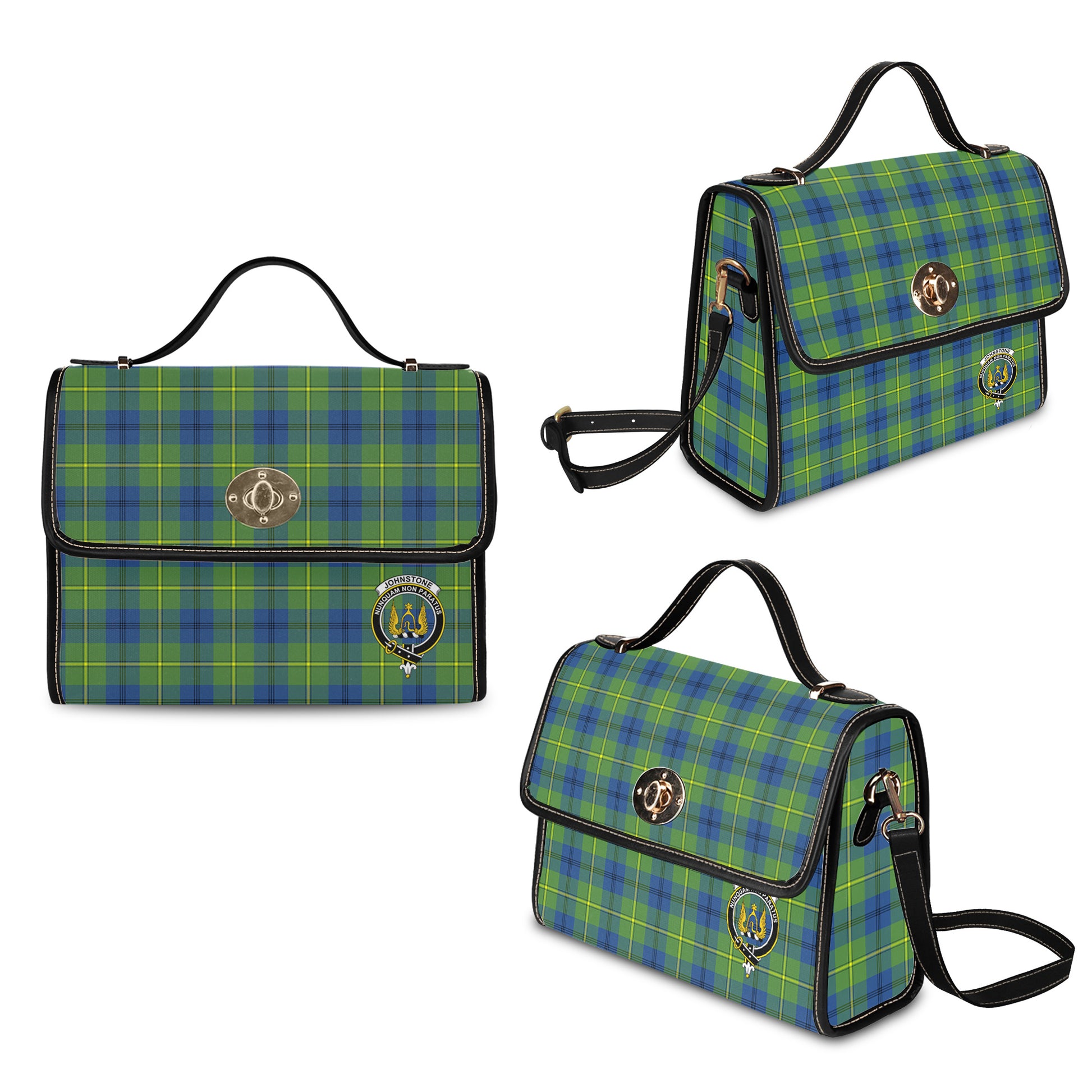 johnstone-johnston-ancient-tartan-leather-strap-waterproof-canvas-bag-with-family-crest