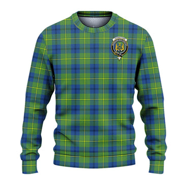 Johnstone Ancient Tartan Ugly Sweater with Family Crest