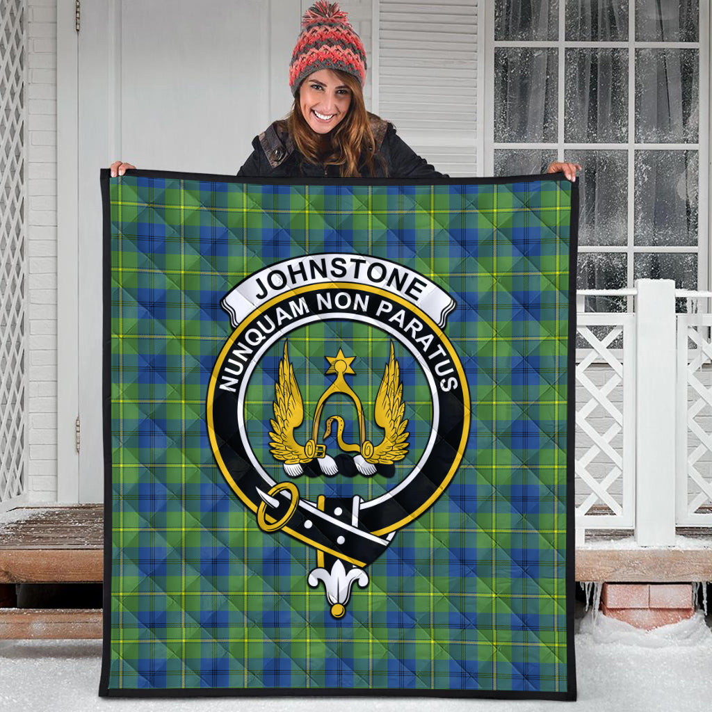 johnstone-johnston-ancient-tartan-quilt-with-family-crest