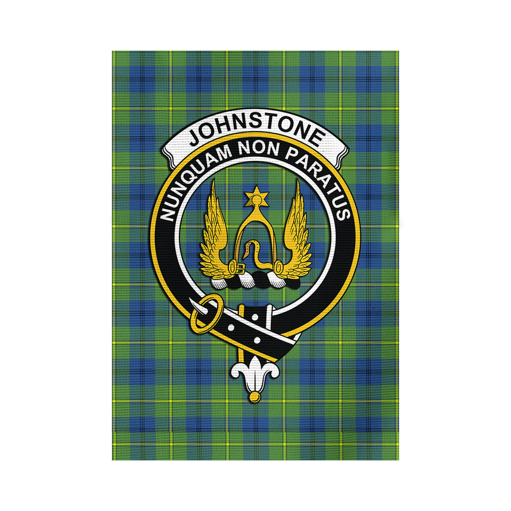 Johnstone Ancient Tartan Flag with Family Crest - Tartan Vibes Clothing