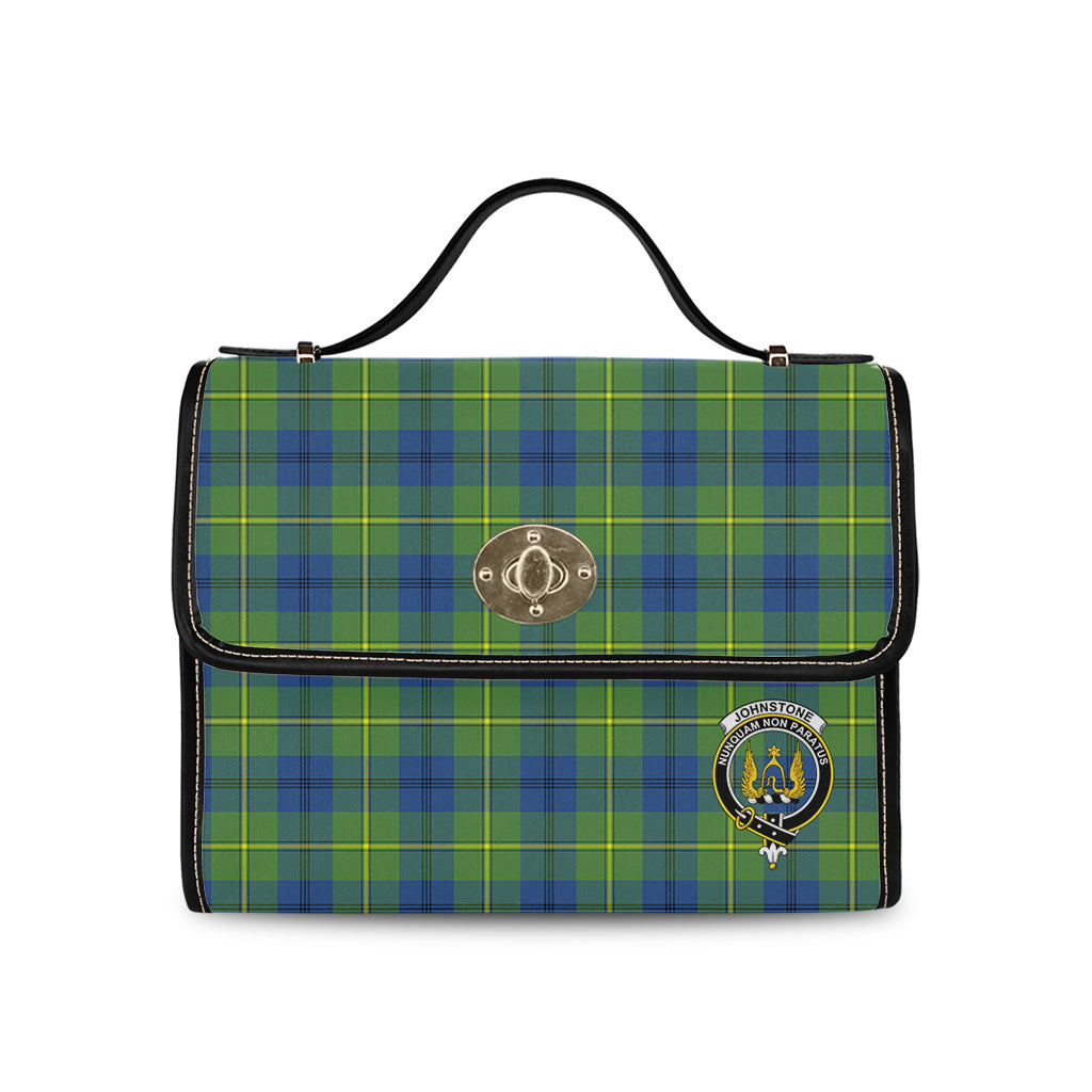 johnstone-johnston-ancient-tartan-leather-strap-waterproof-canvas-bag-with-family-crest