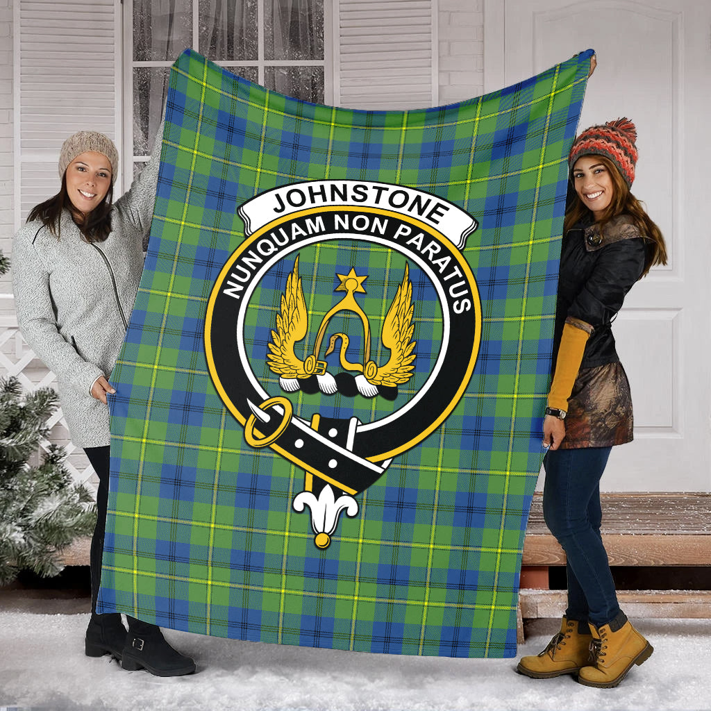 johnstone-johnston-ancient-tartab-blanket-with-family-crest