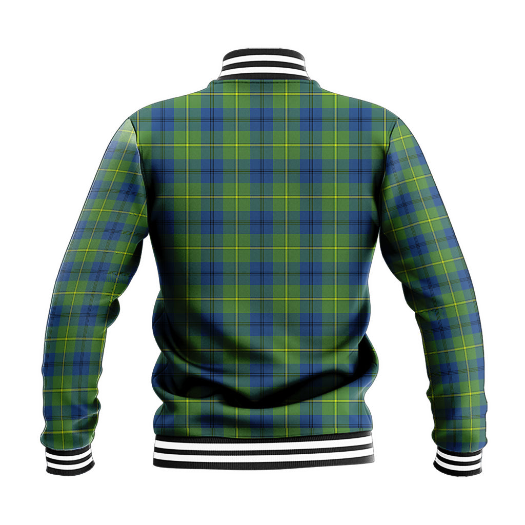 Johnstone Ancient Tartan Baseball Jacket with Family Crest - Tartan Vibes Clothing