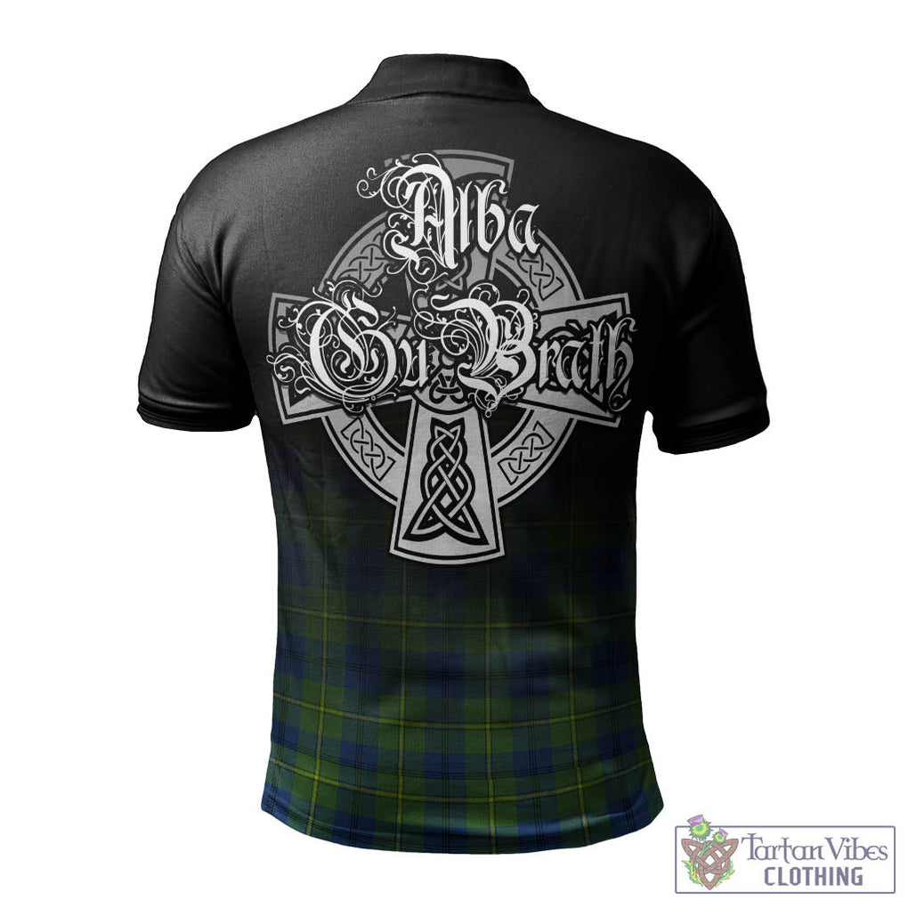 Tartan Vibes Clothing Johnstone-Johnston Ancient Tartan Polo Shirt Featuring Alba Gu Brath Family Crest Celtic Inspired