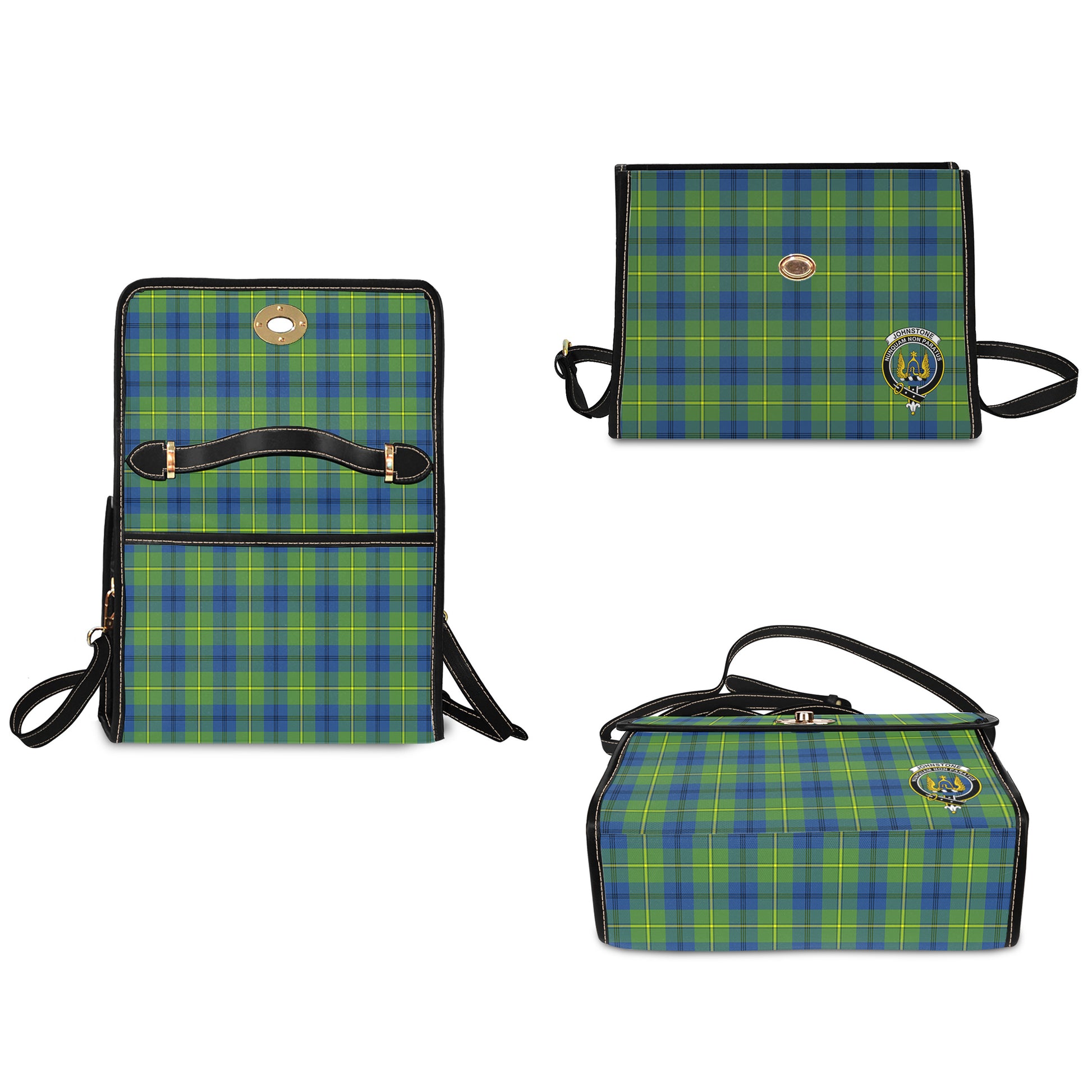 johnstone-johnston-ancient-tartan-leather-strap-waterproof-canvas-bag-with-family-crest