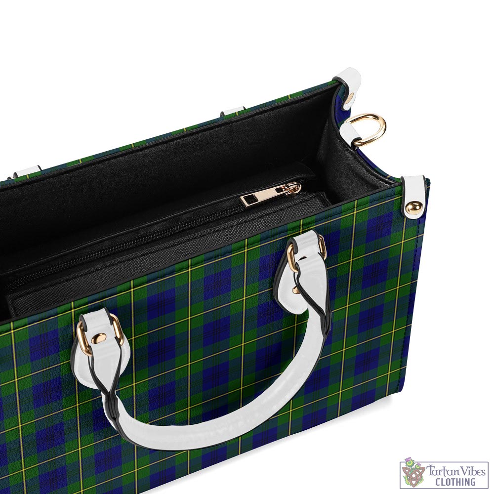 Tartan Vibes Clothing Johnstone-Johnston Modern Tartan Luxury Leather Handbags