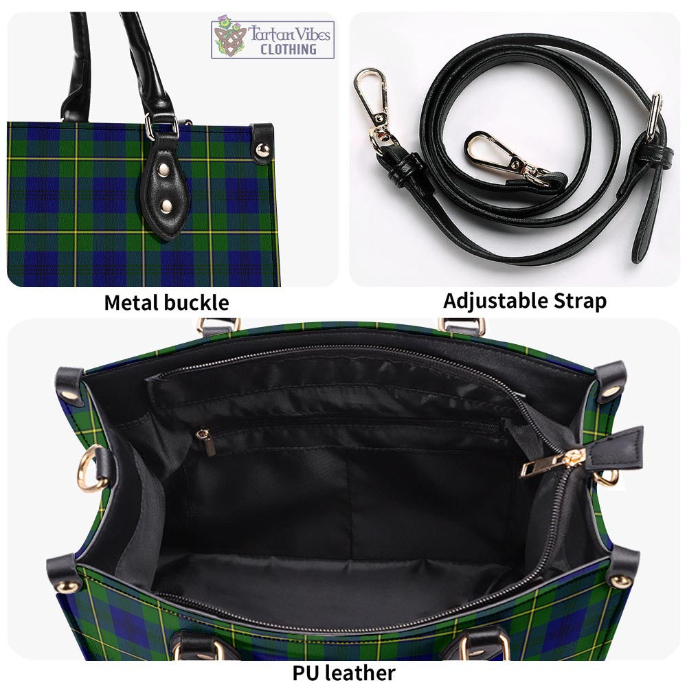 Tartan Vibes Clothing Johnstone-Johnston Modern Tartan Luxury Leather Handbags