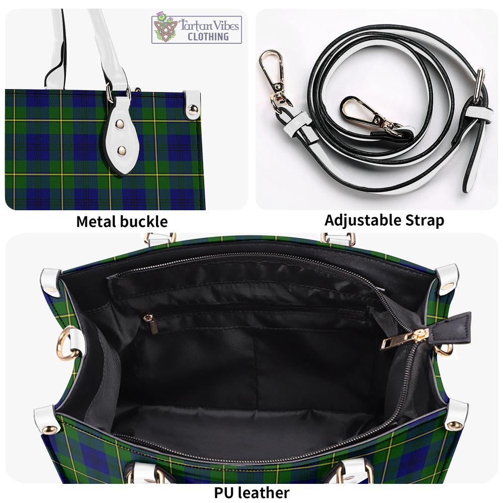 Tartan Vibes Clothing Johnstone-Johnston Modern Tartan Luxury Leather Handbags