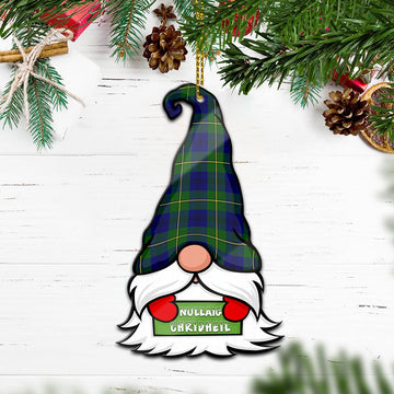 Johnstone Modern Gnome Christmas Ornament with His Tartan Christmas Hat