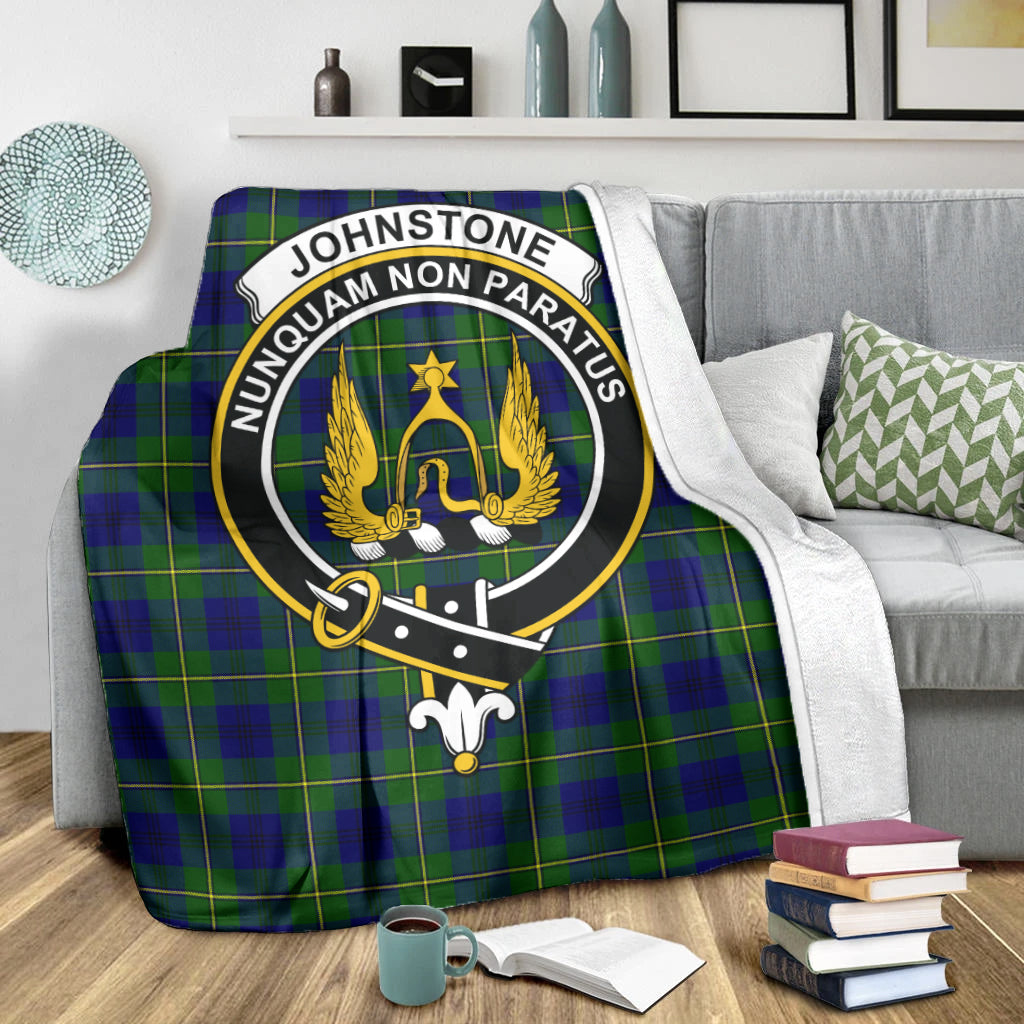 johnstone-johnston-modern-tartab-blanket-with-family-crest