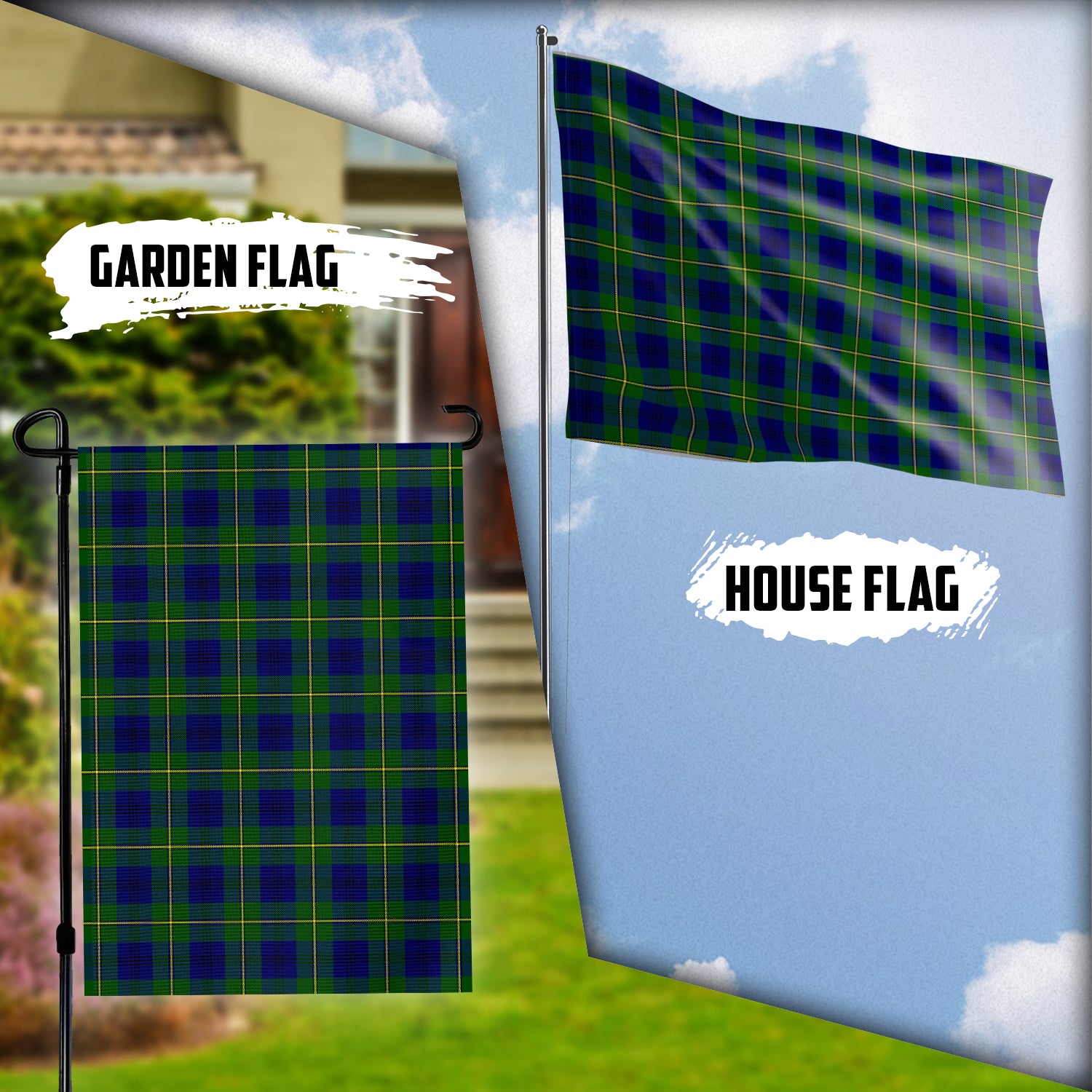 Johnstone Modern Tartan Flag Garden Flag (Vertical) - Tartan Vibes Clothing